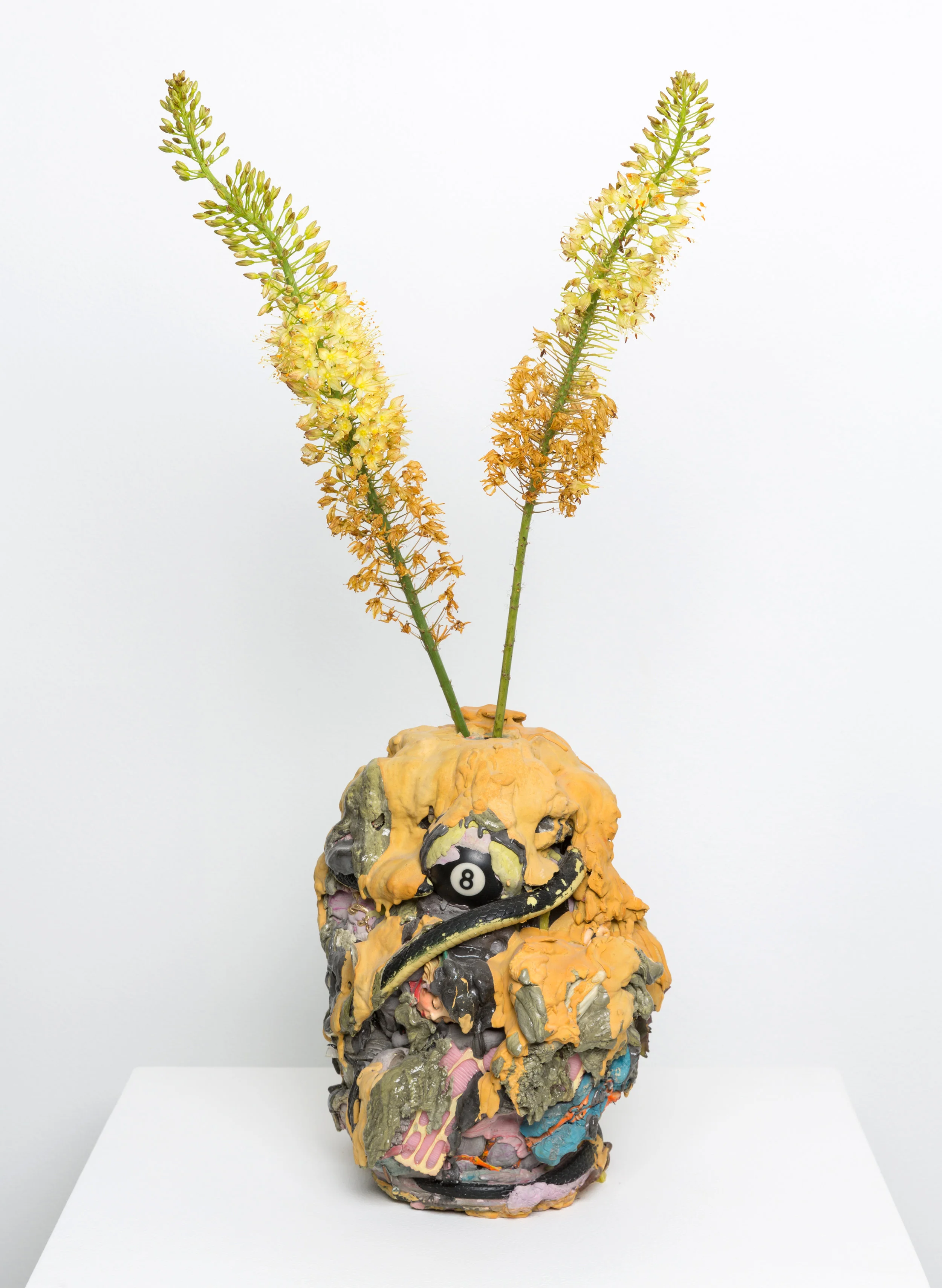 Toxic Sus Domesticus , 2018 concrete, beer growler, found objects 13 x 9 x 9 in