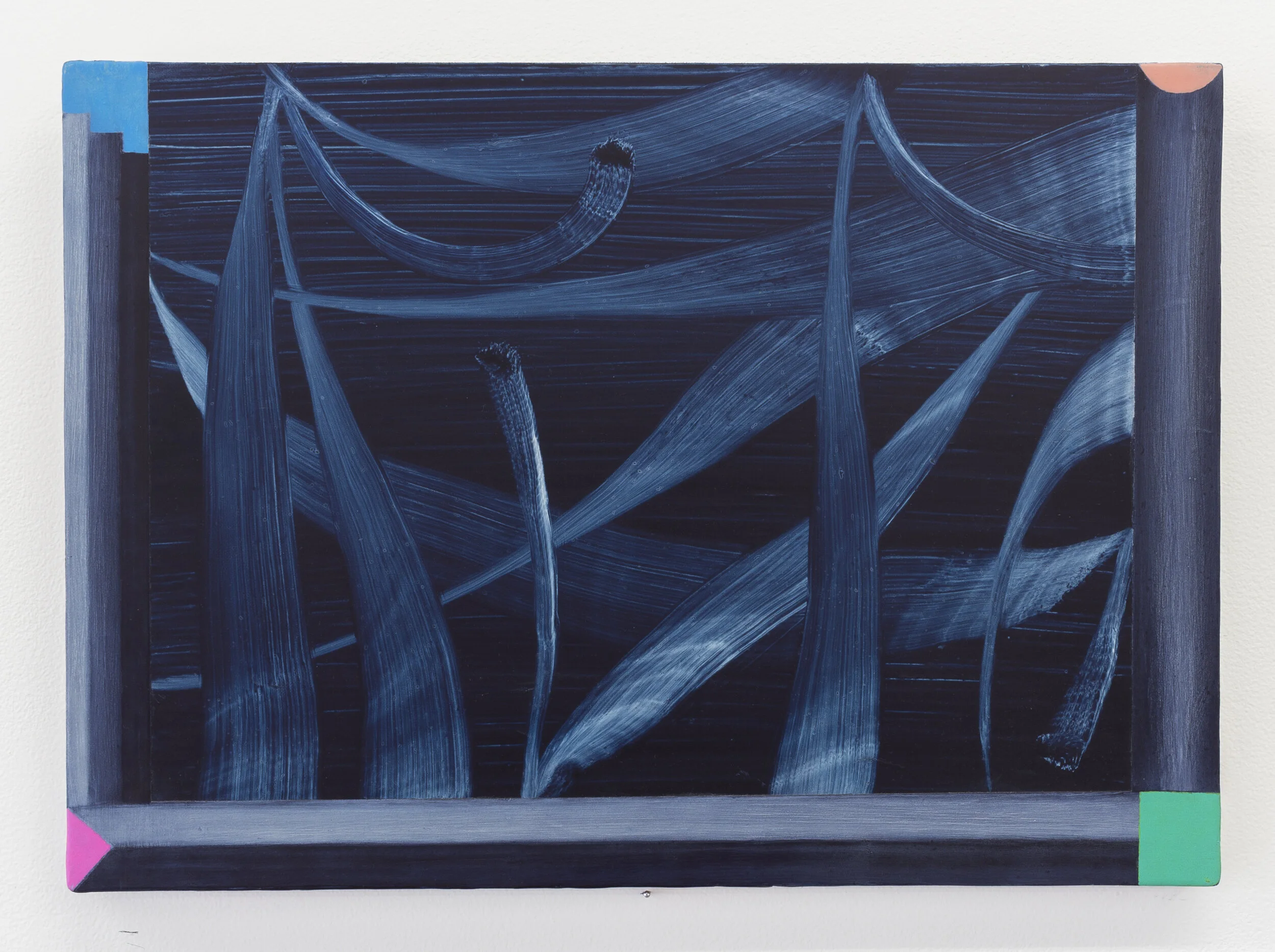 Ectoplasmagic , 2018 oil and acrylic on linen wrapped panel 15 x 21 in