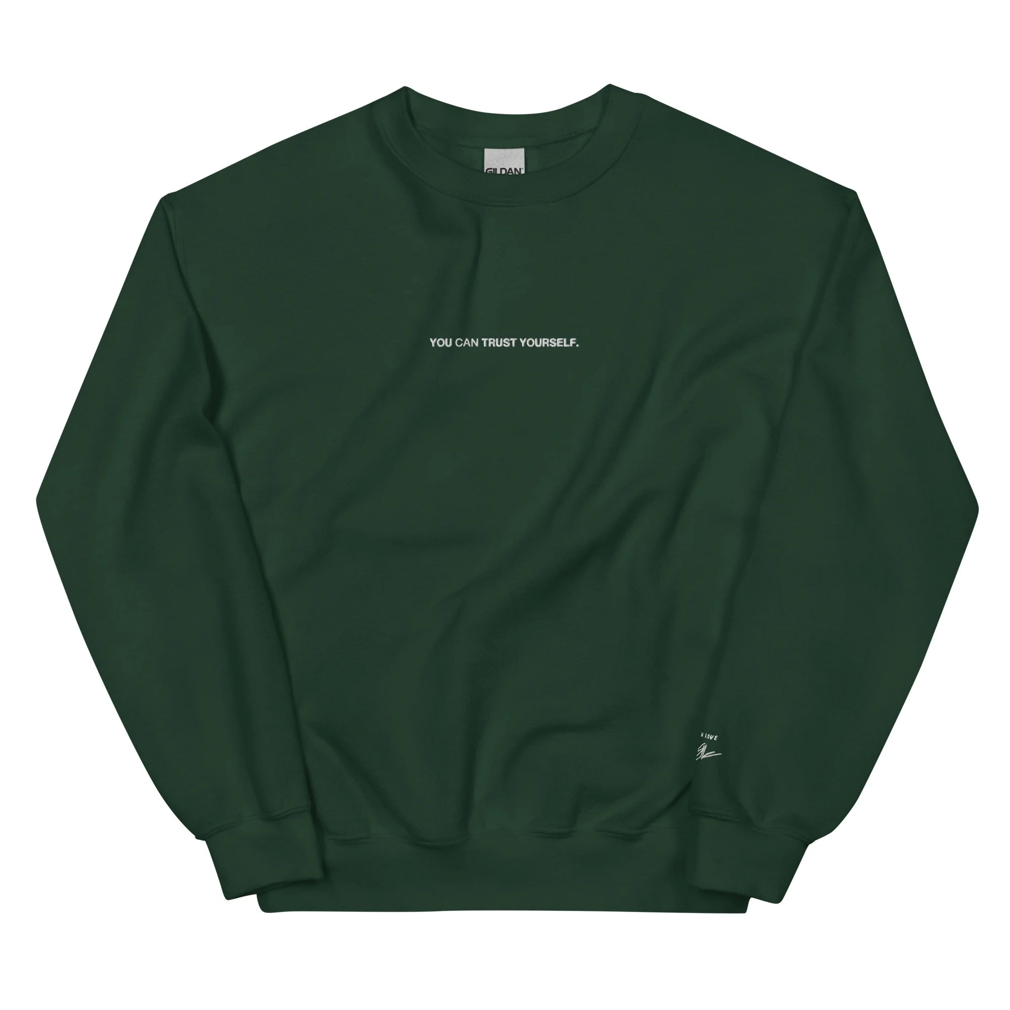 unisex-crew-neck-sweatshirt-forest-green-front-6839a2c69ee8a.jpg