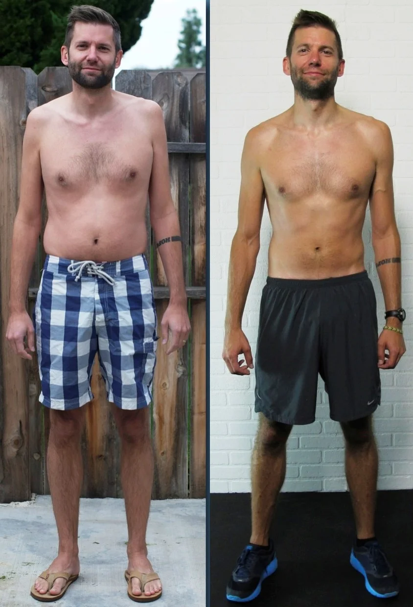 "I CANNOT believe how strong I feel. I keep thinking, “whose body is this and where did Jonathan put mine??” I ran a 10:38 mile on week 1. On week 9 I did it in 6:43. I still feel new to the weight lifting, but my confidence and strength have really grown..." - David Huffman