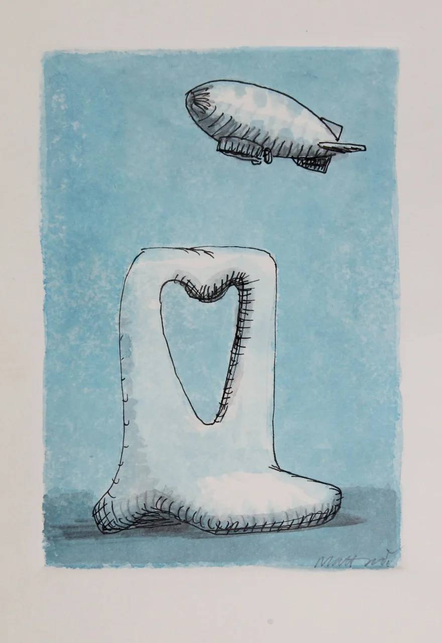 Sculpture with Blimp