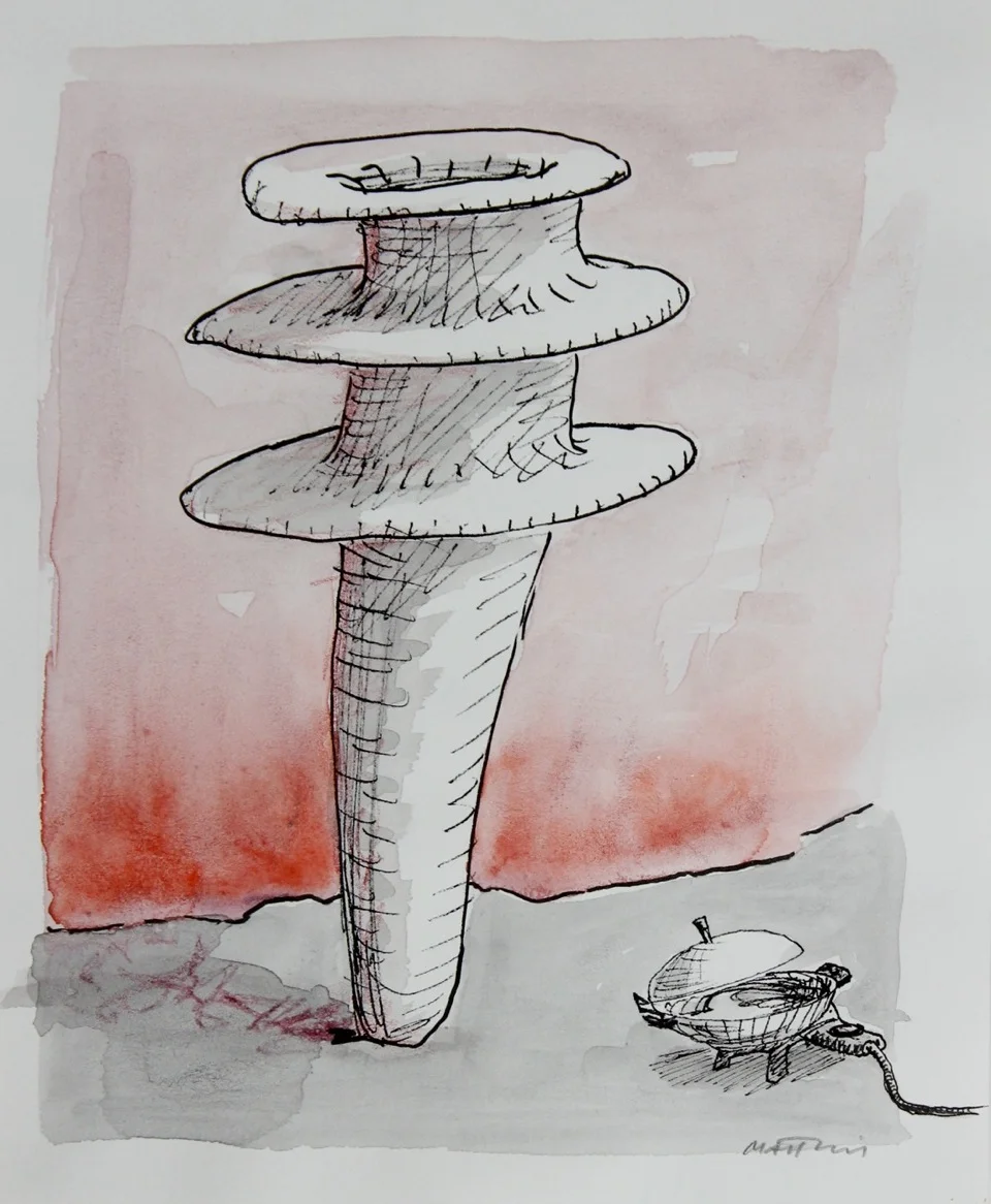 Sculpture with Electric Wok