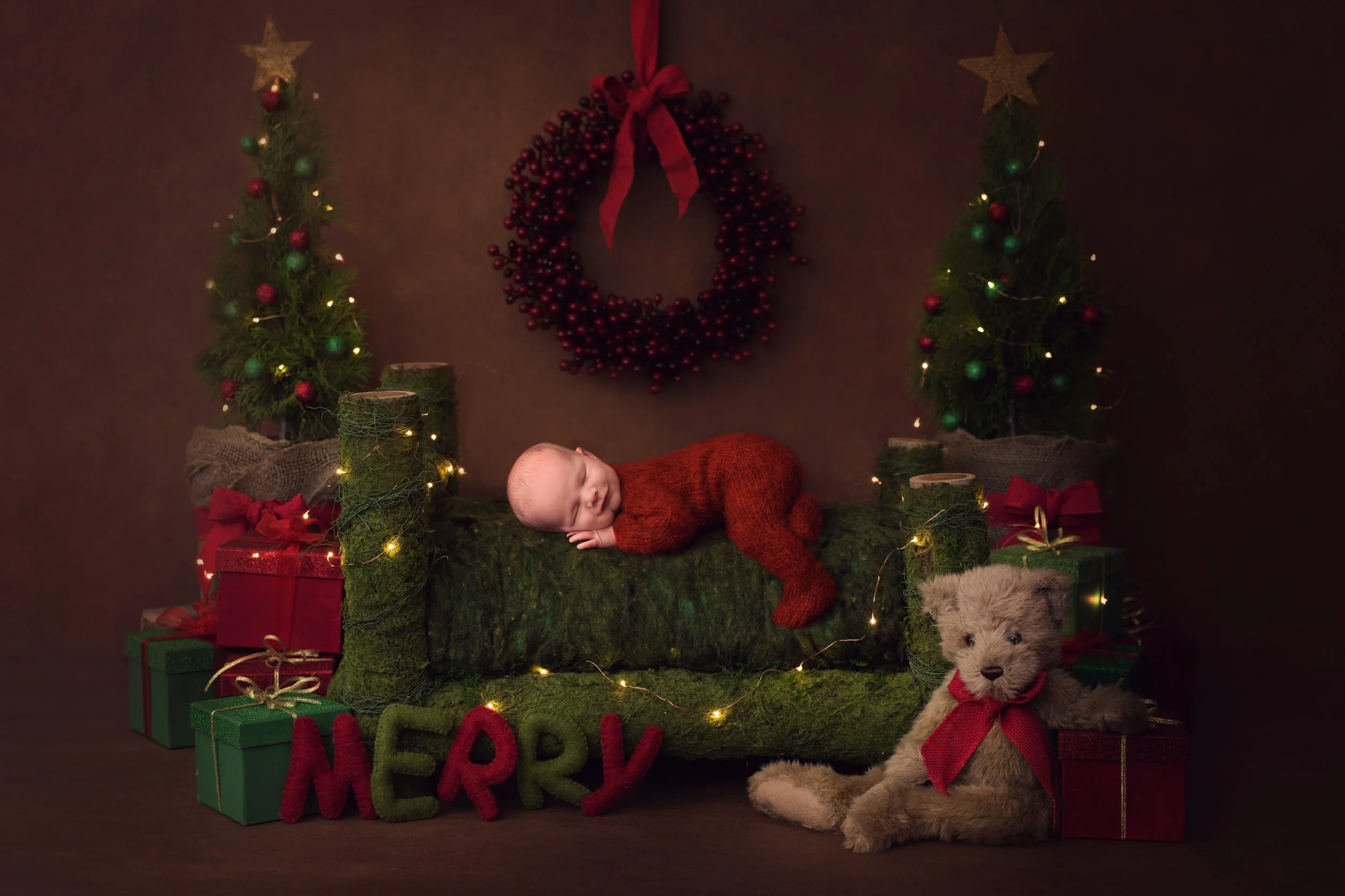 Best Christmas Newborn Sessions available at Alma’s Home Studio