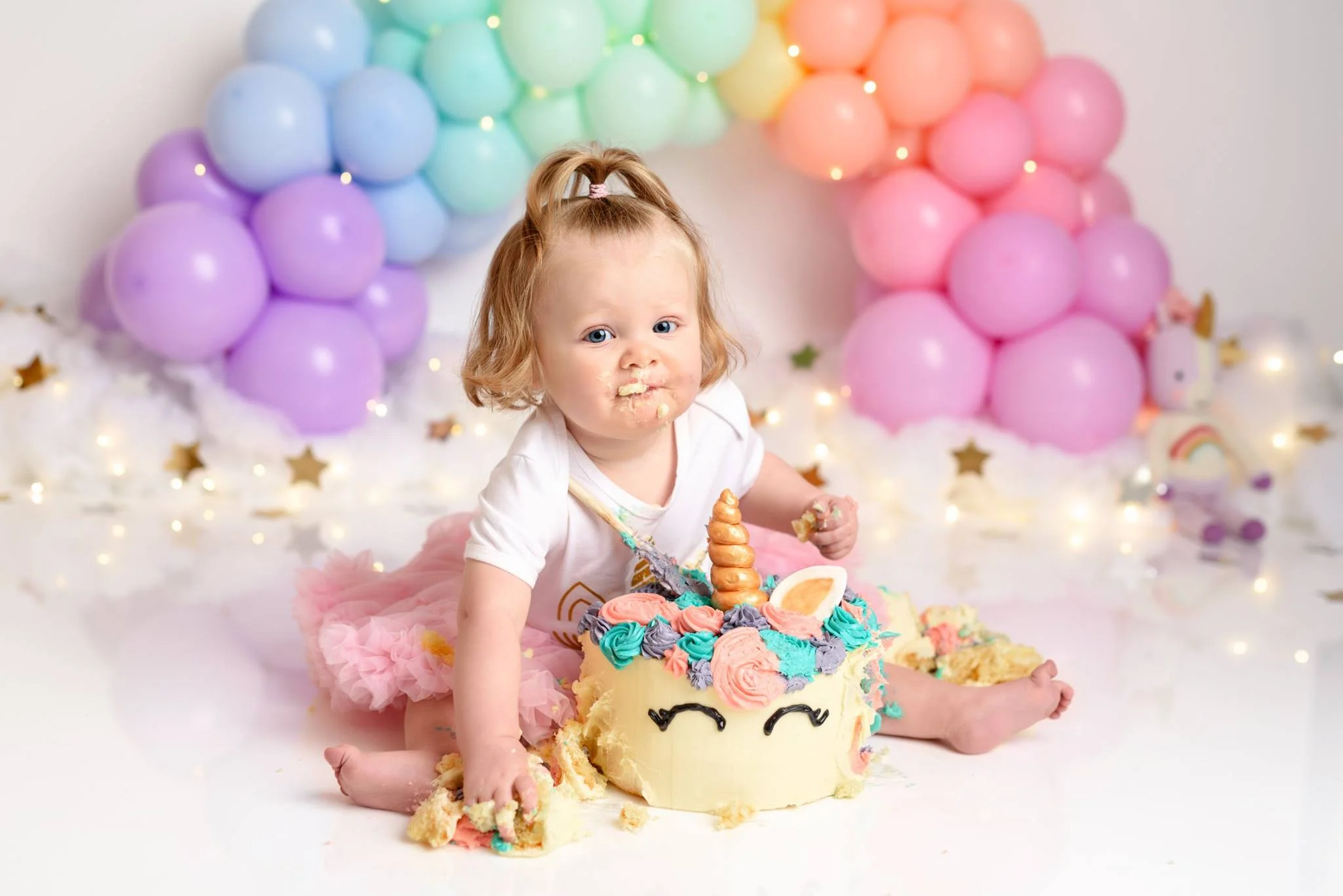 First Birthday Celebration Cake Smash Photographer based in Dorset