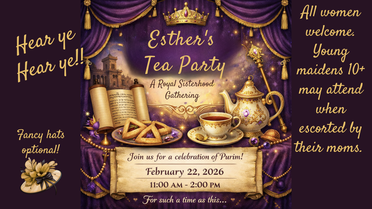 Sisterhood Purim Celebration 2026