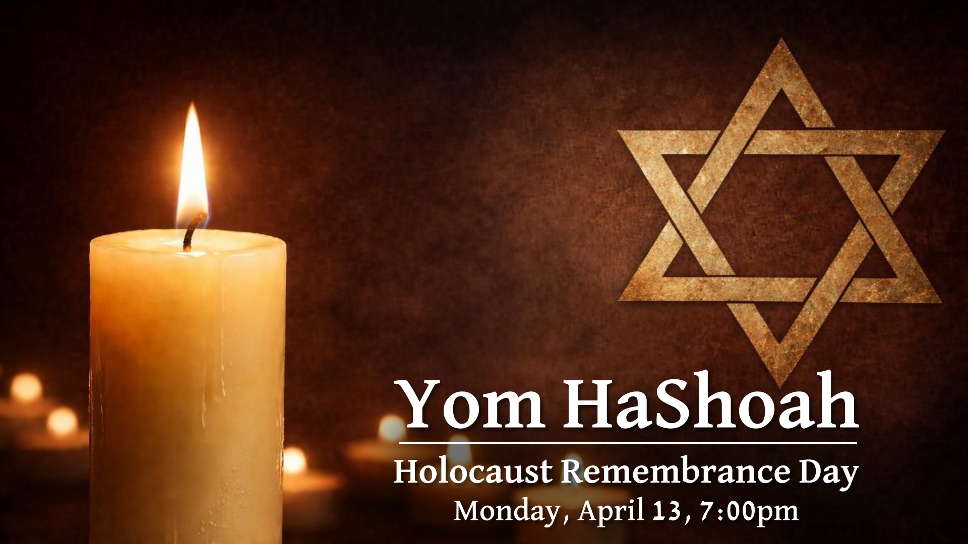 2026 Yom HaShoah, Holocaust Remembrance Day