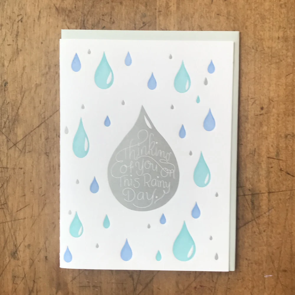 Thinking of You on This Rainy Day Card — Letterpress PDX thinking-of-you-on-this-rainy-day-card-letterpress-pdx