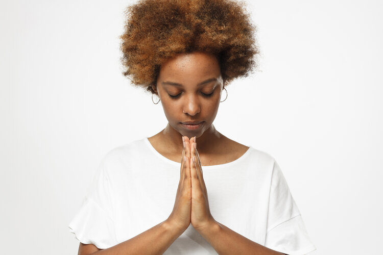 Woman praying