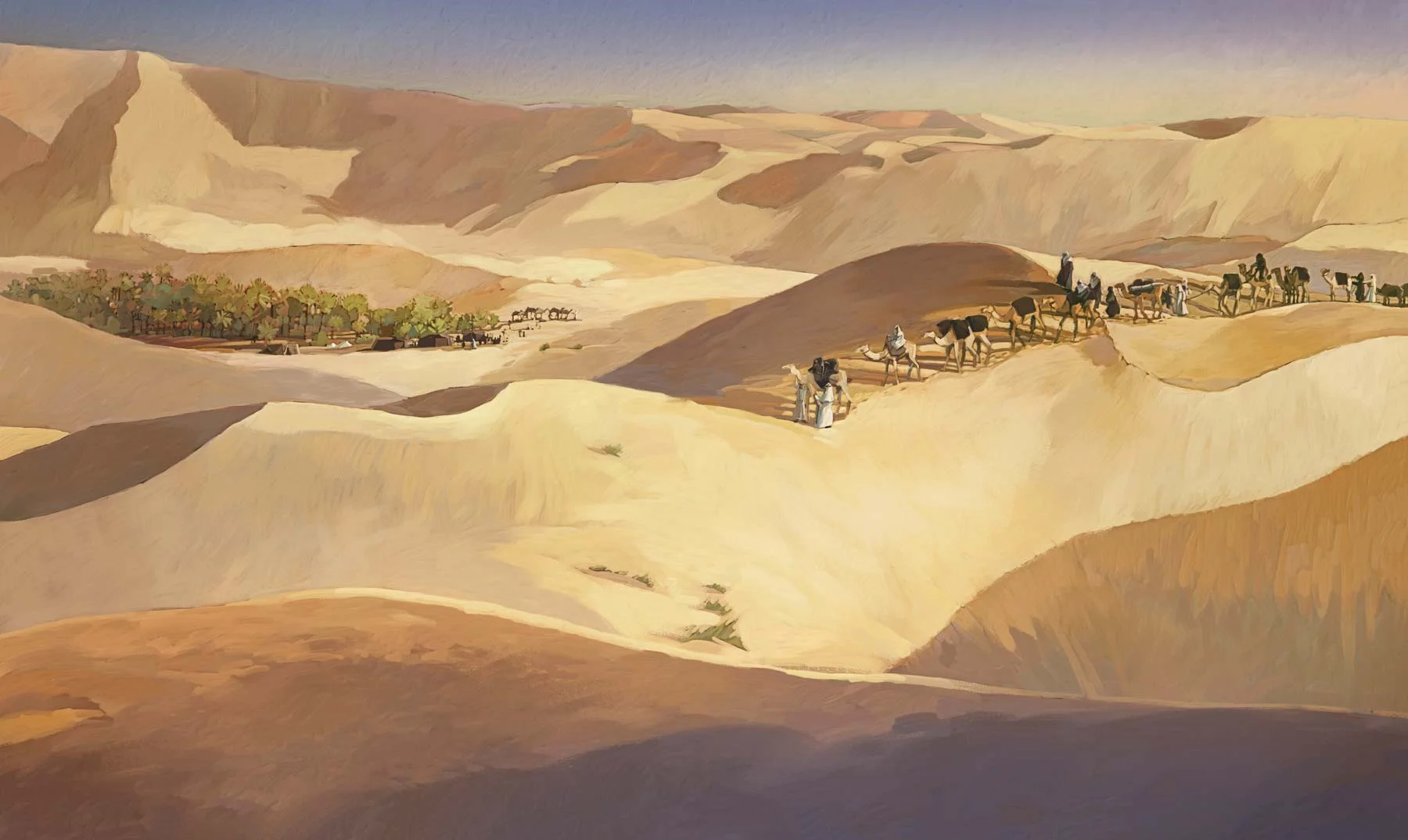 Exhibit mural, Sheikh Zayed Desert Learning Centre
