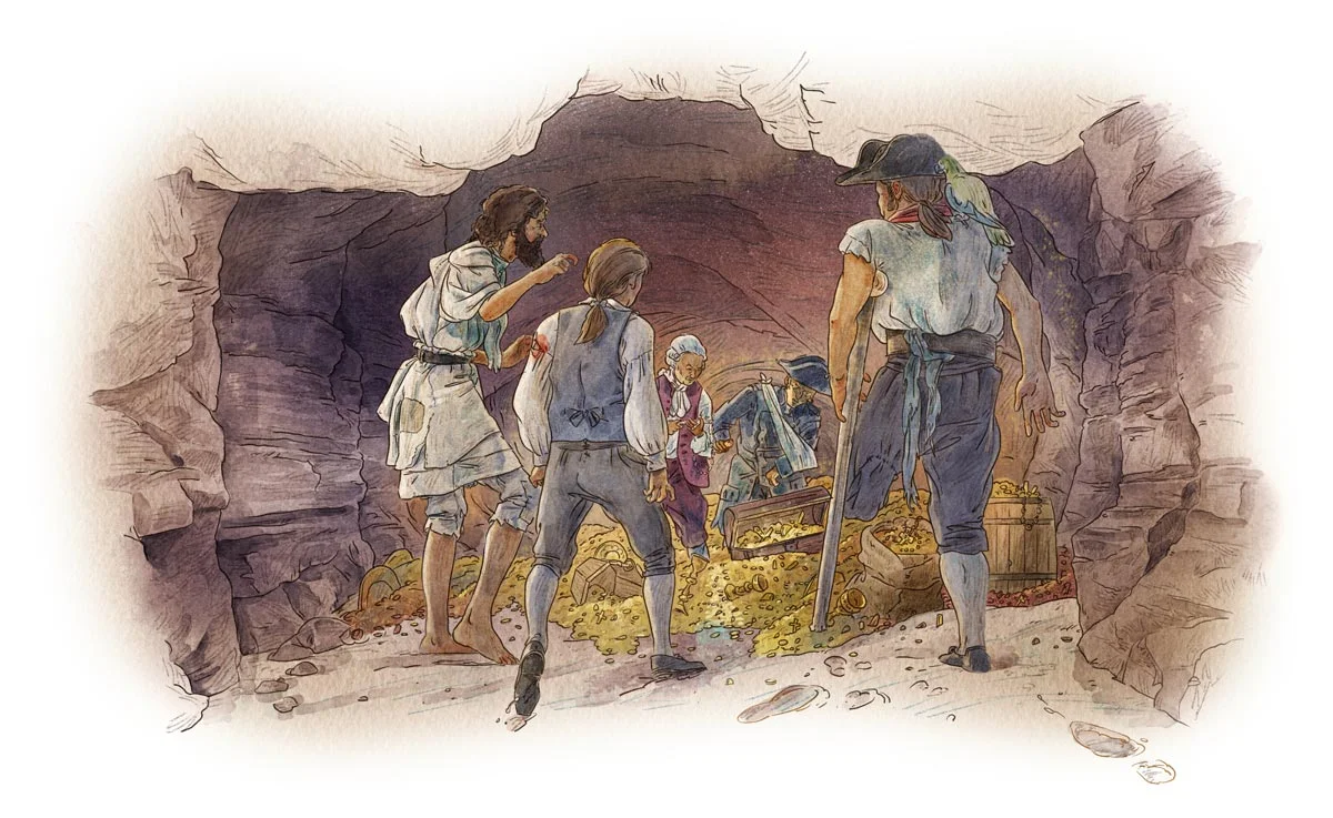 Treasure Island, text vignette