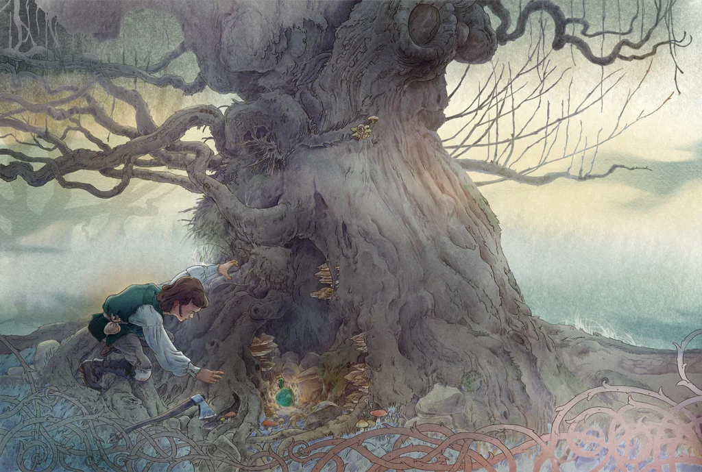 The Spirit in the Bottle, by the Brother's Grimm
