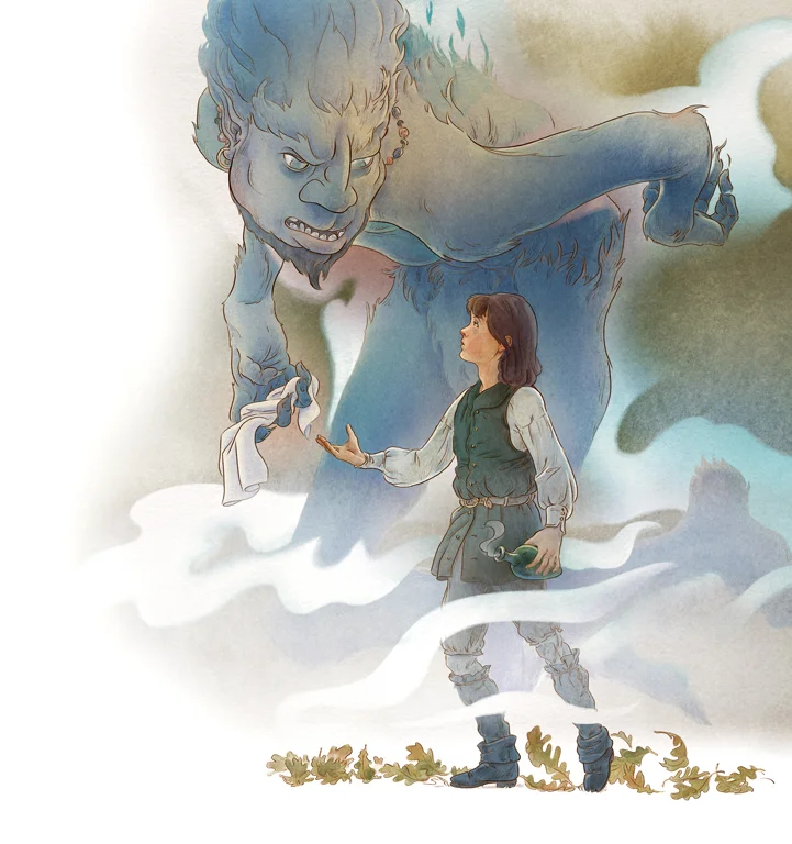Spirit in the Bottle, the Brother's Grimm