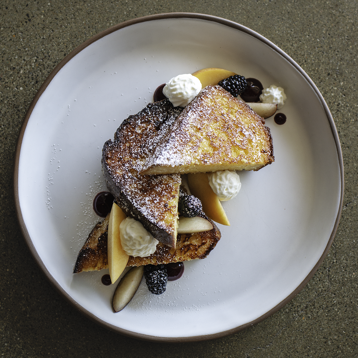 Recipe: Crème Brûlée French Toast with Blackberry Coulis