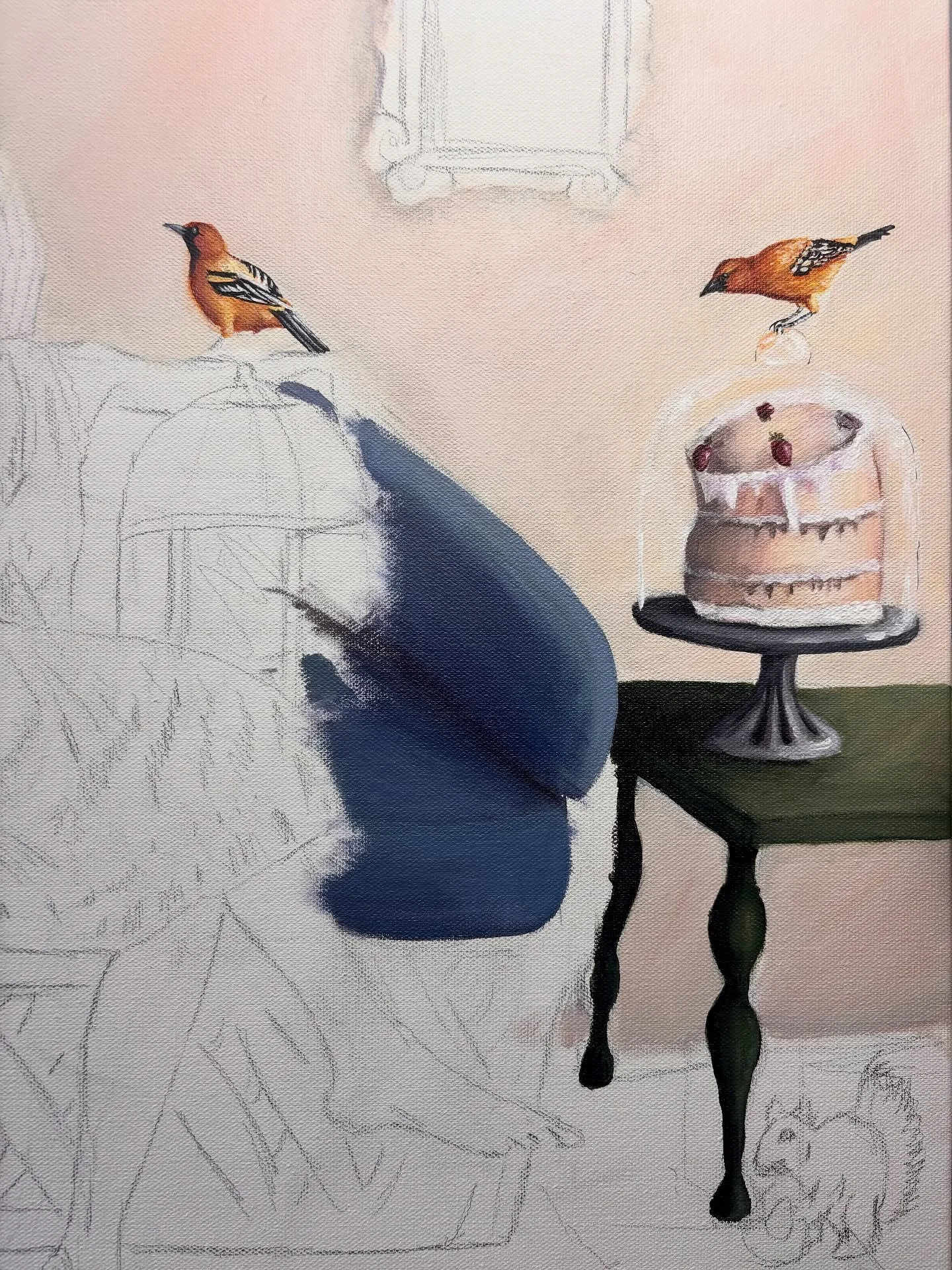 The birds want a piece of cake 🍰