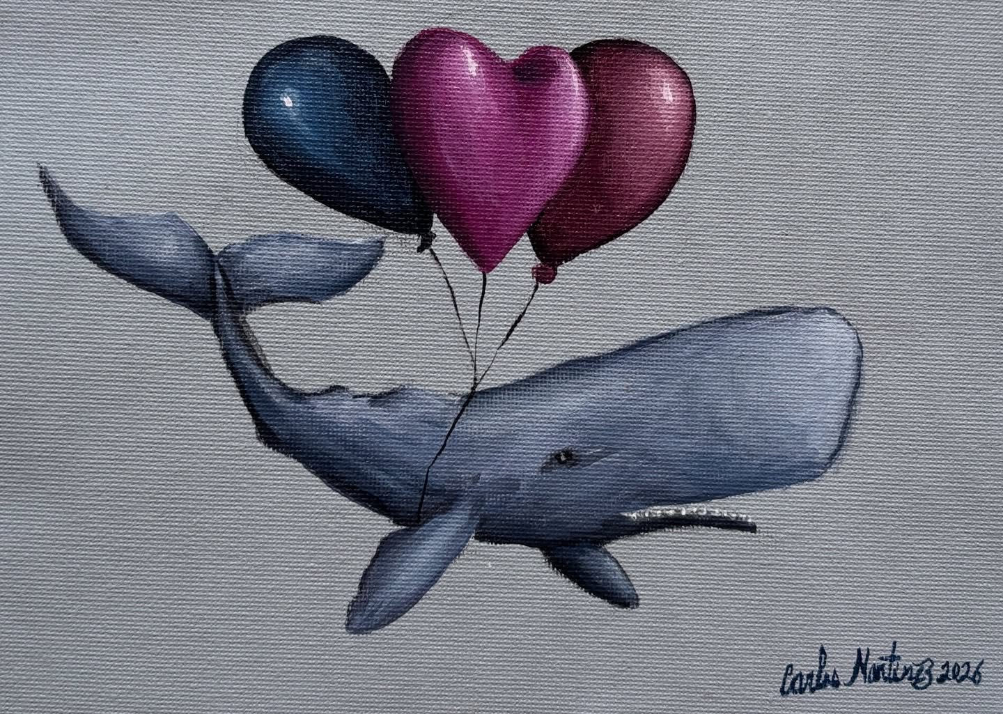 &ldquo;I Need Levity&rdquo; 2026. Acrylic on 8.25 x 6 inch canvas. 
First painting of the year. 

I recently rewatched Everything Everywhere All At Once (all time fav), and it inspired me to continue to lean into absurdity. To find and create levity 