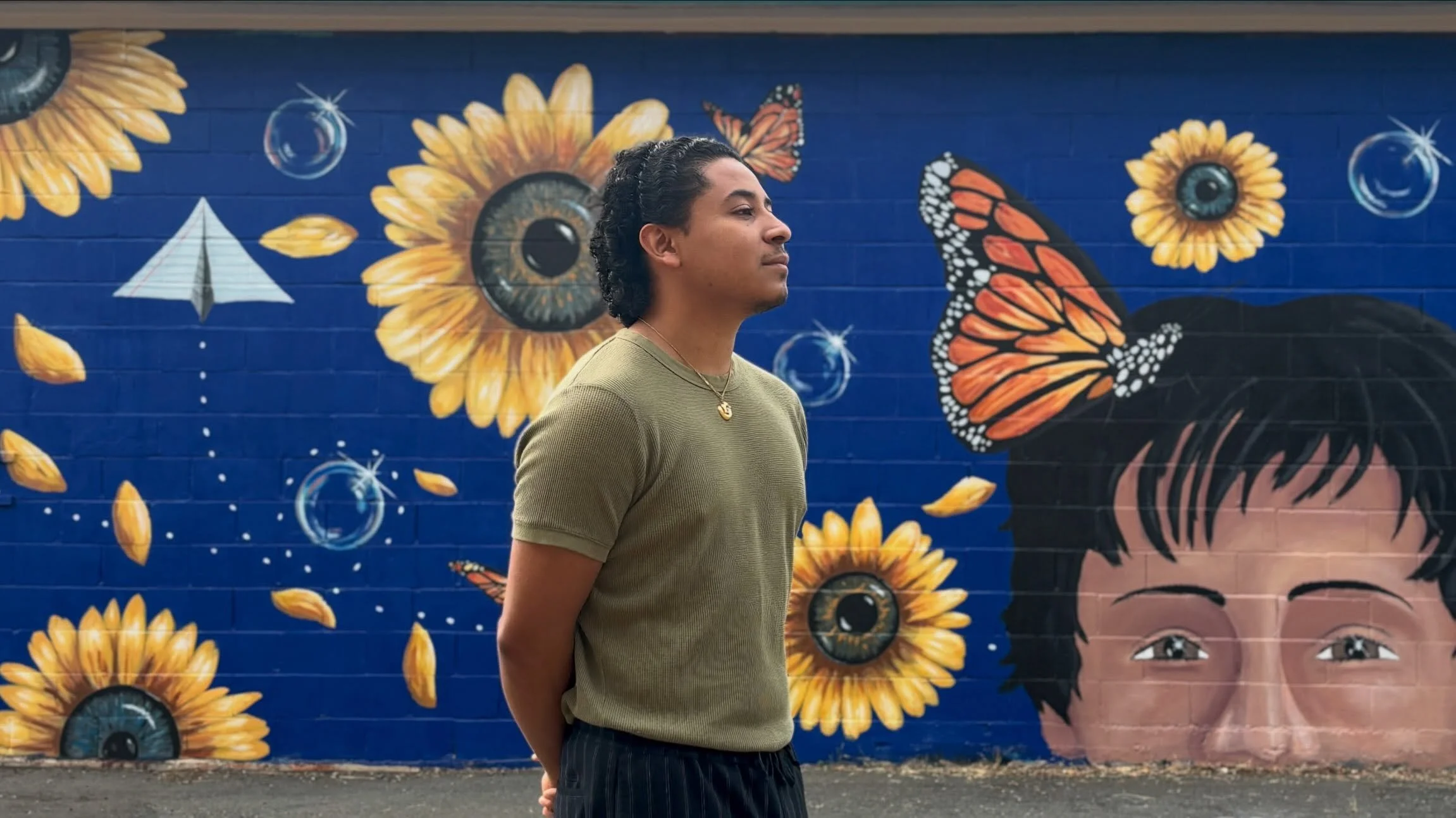 La Imaginaci&oacute;n del Ni&ntilde;o. 2026. Burien, WA. 
For @plnhwa. 

This mural is centered around childlike wonder and solidarity. 

As I thought about the concept for this project, I knew I wanted to represent my fellow brown people in the desi