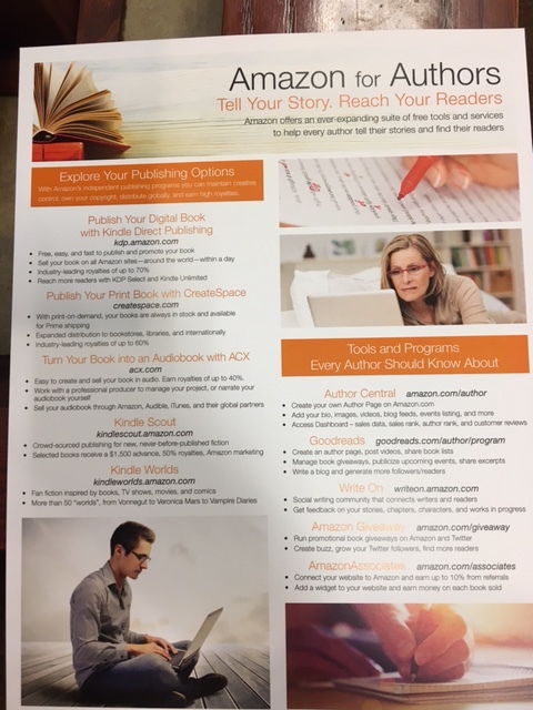 Author services from Amazon. Courtesy of Neal Thompson. 
