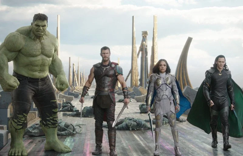 In Thor: Ragnarok, the "Revengers" assemble. 