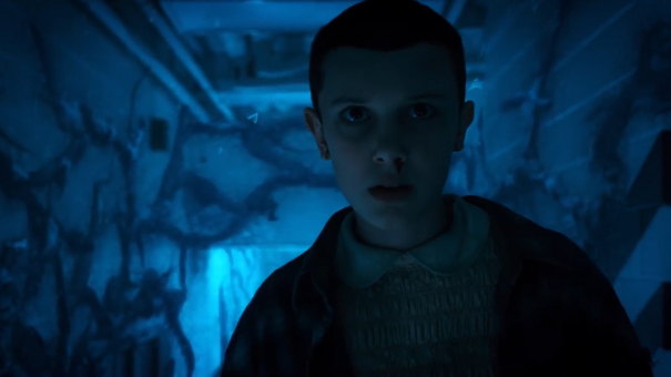 Eleven (Millie Bobby Brown) investigates the Upside Down.