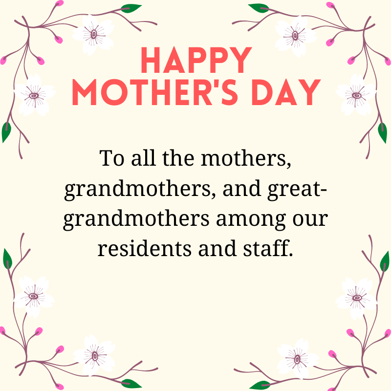 Happy Mother's Day — Belvedere Seniors Living