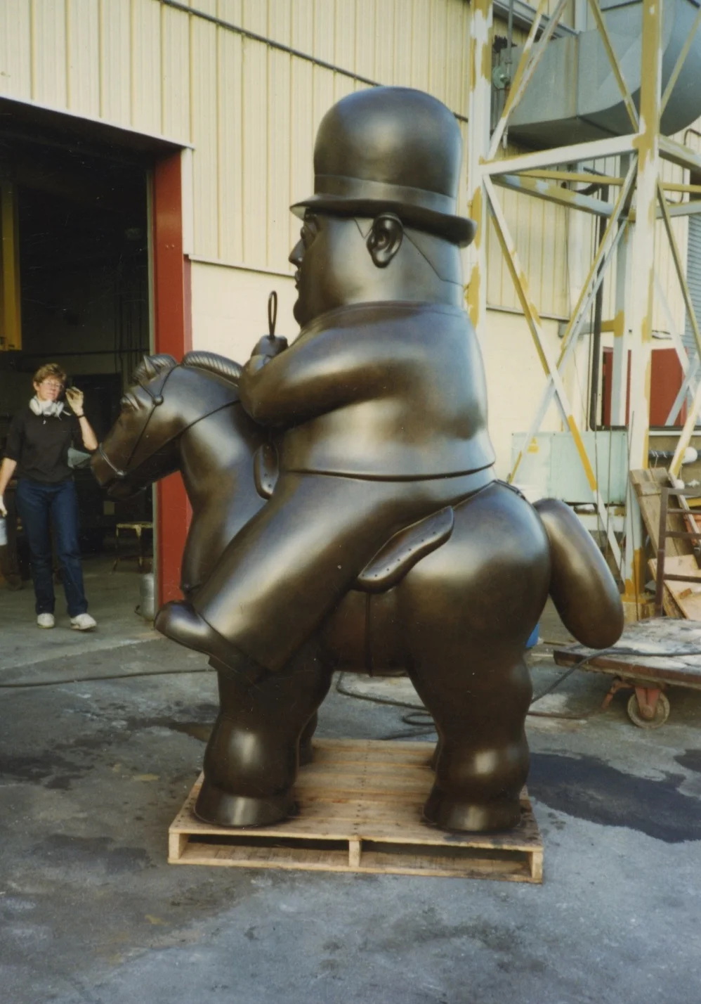 Patina work at Johnson Atelier