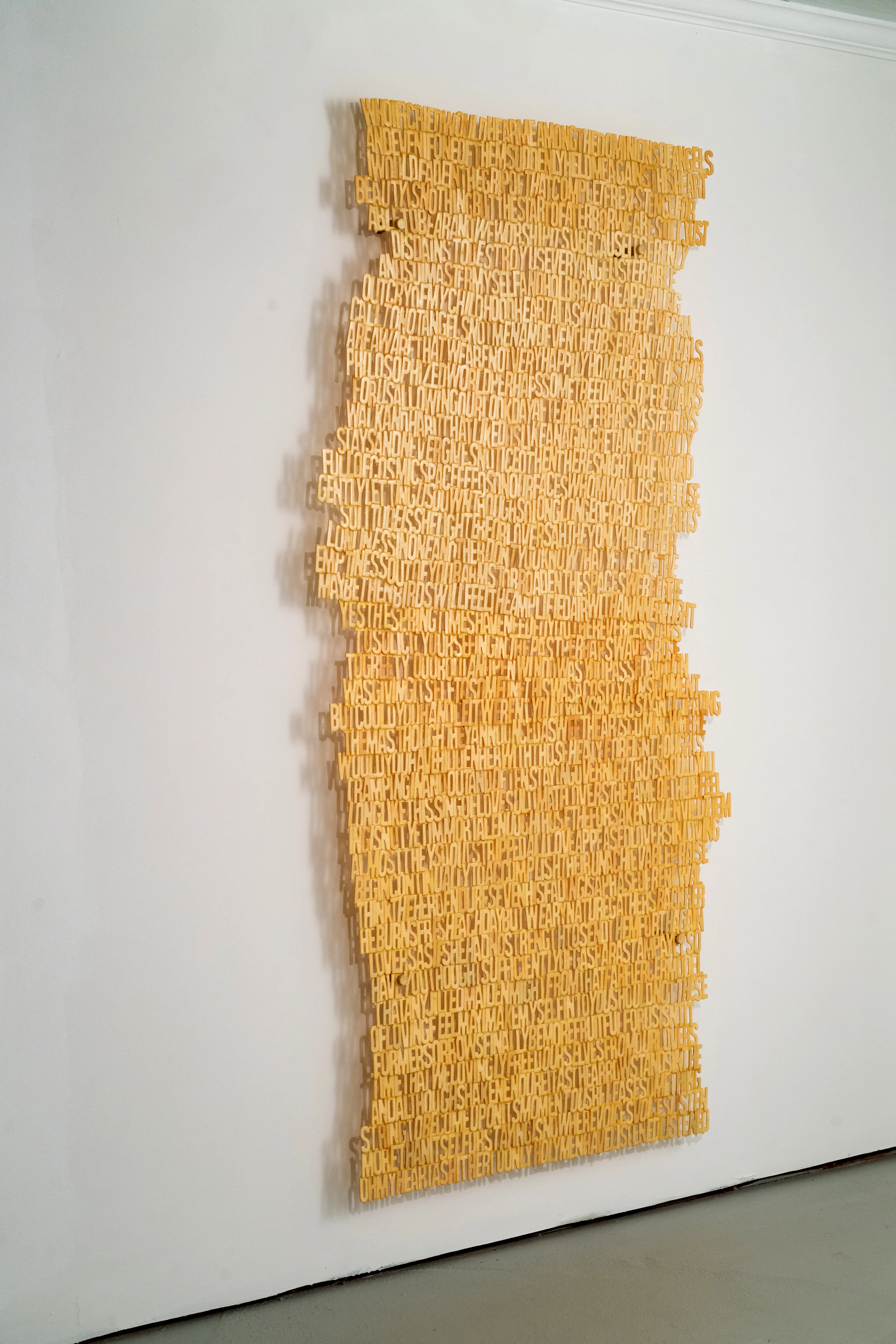 Elegy (for Rainer Maria Rilke), 2019 Mixed media 65.5”H x 33.25”W x 3”D