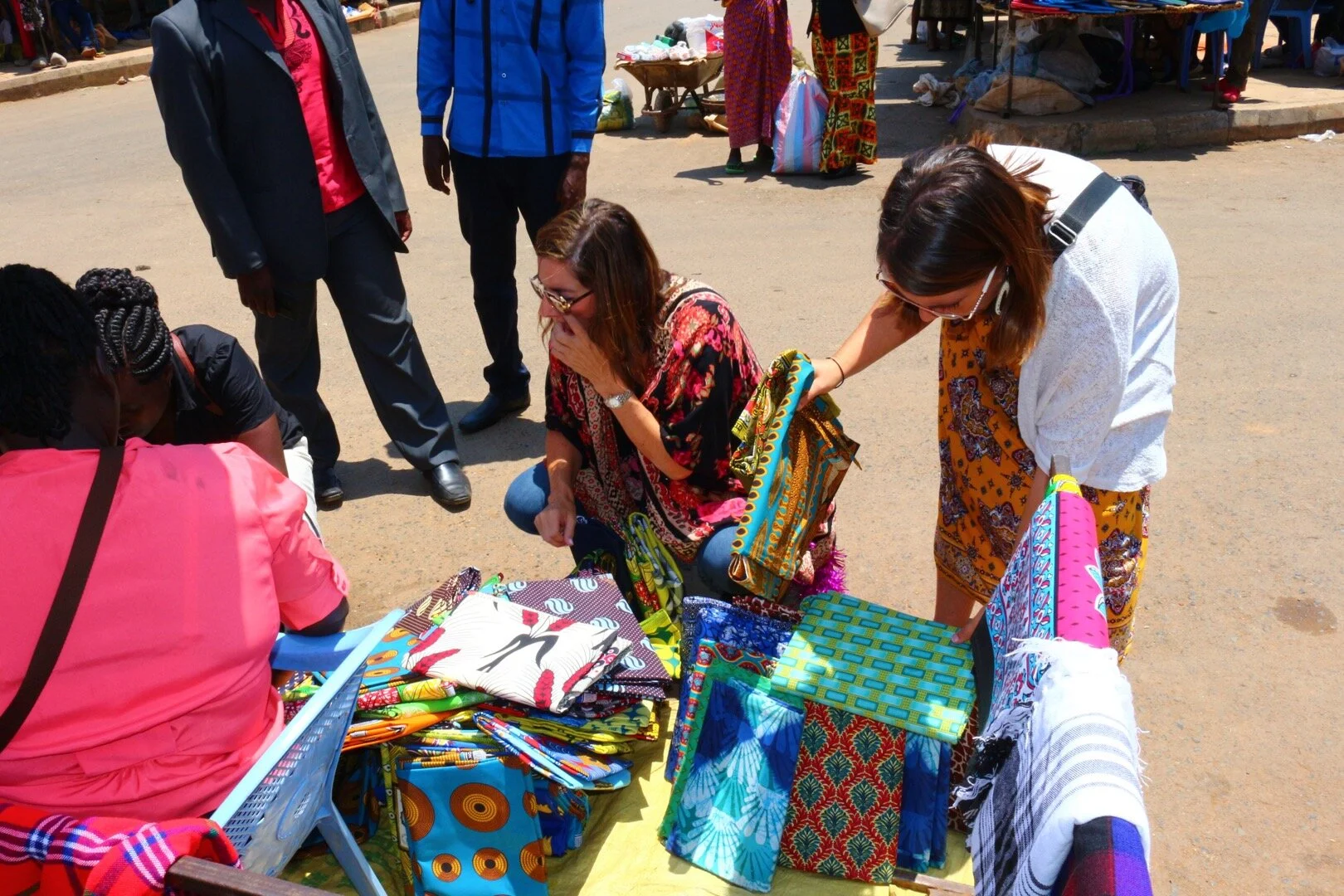 Christa &amp; Heather Market Shopping