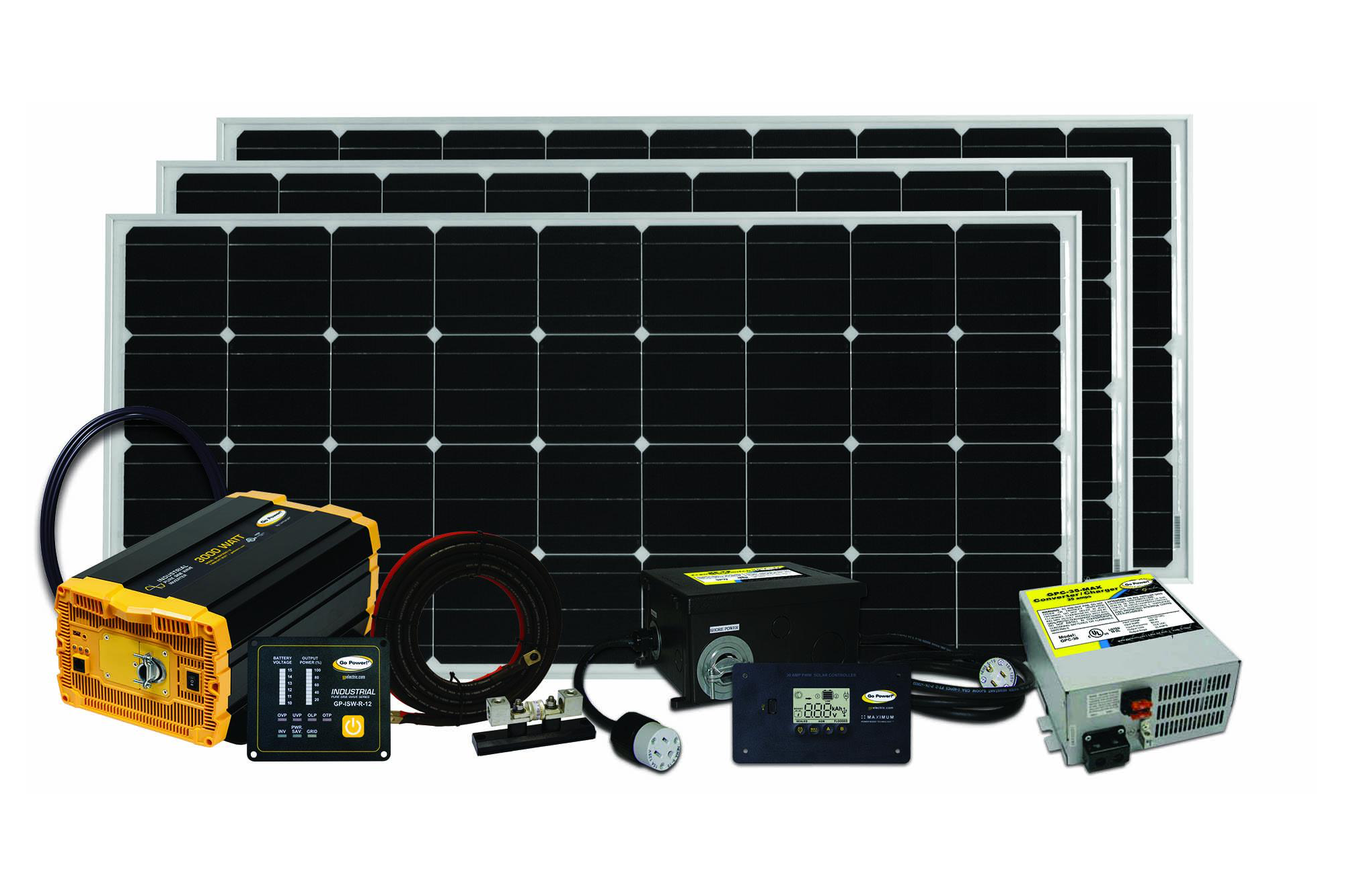 Go Power 480W Kit | Solar Battery Charger | Tiny Life Supply.png