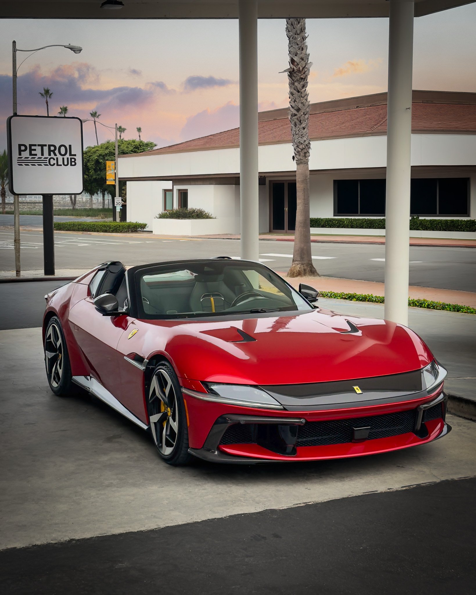Ferrari at The Petrol Club in San Clemente, CA by Martin Robertson aka TUMPH (akatumph.com) Commercial Automotive Photographer