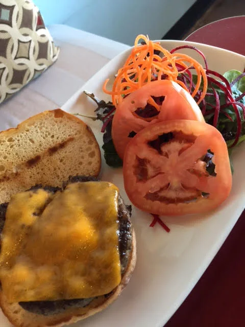 They have lunch too. - Burger. 