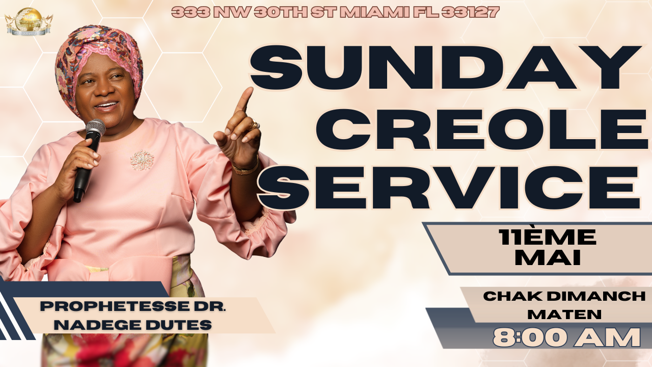 Sunday Morning Creole Service @ 8:00AM