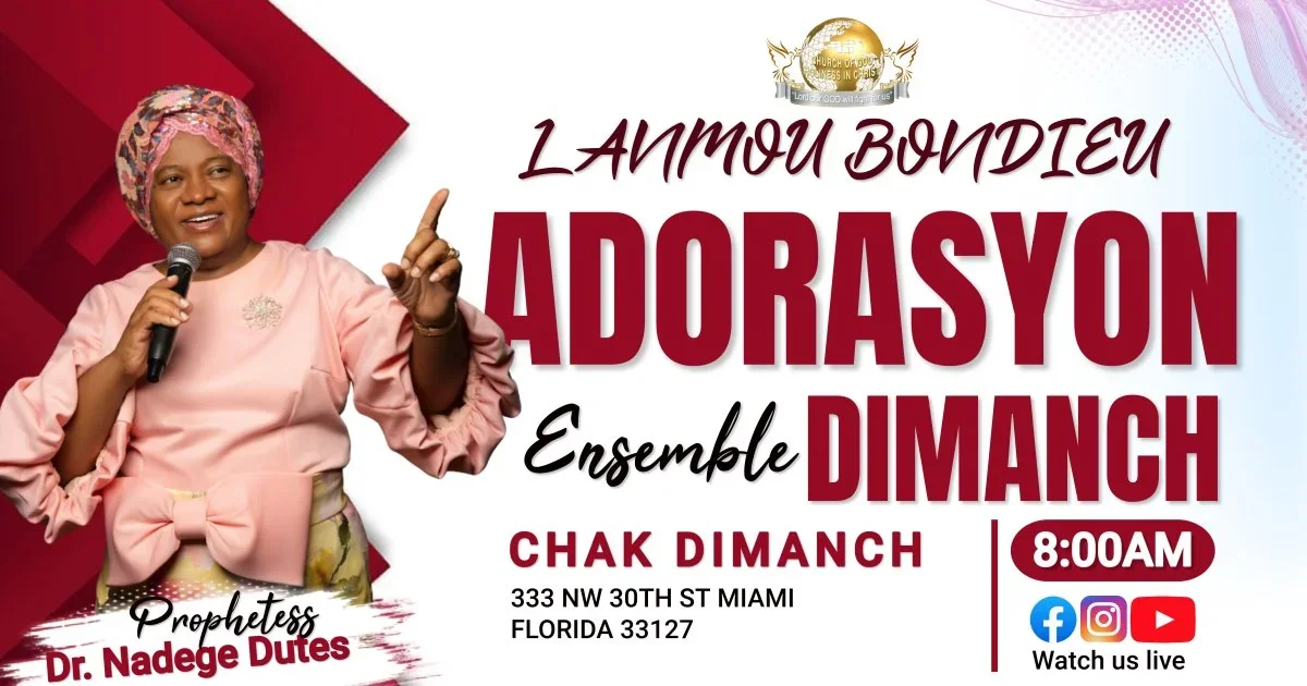 Sunday Morning Creole Service @ 8:00AM