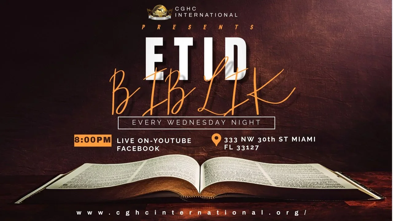 Bible Study | Etid Biblik @ 8PM | Live On RADIO TELE D’HONNEUR