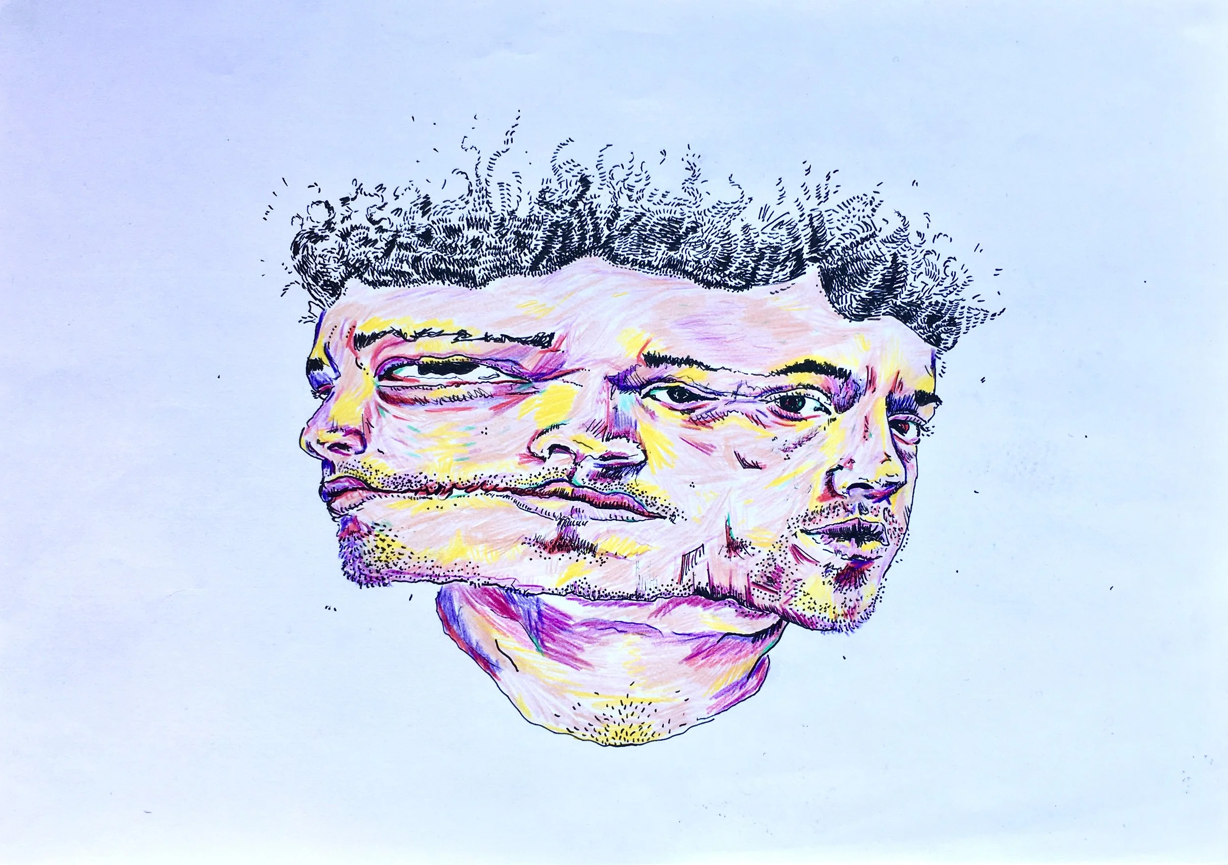 Face Distort - Illustration