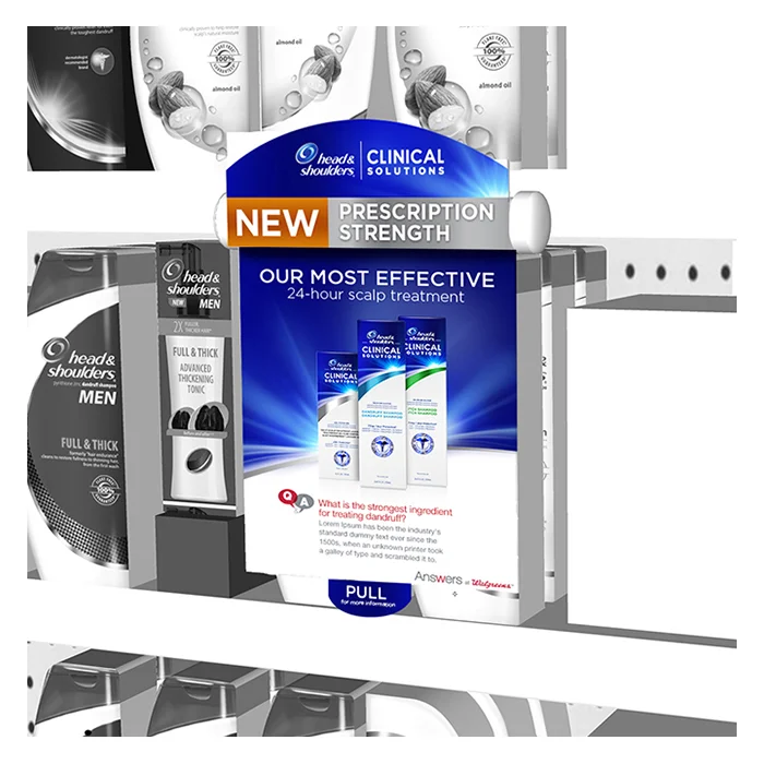 Pull-down Display: Leveraging Walgreen Answers program.