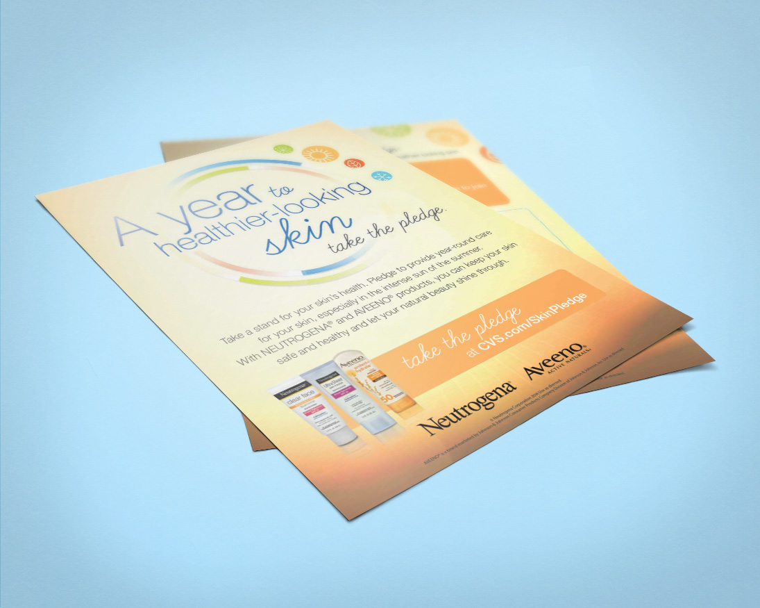 Beauty Advisor Handouts: Educational material for beauty advisor display counter.