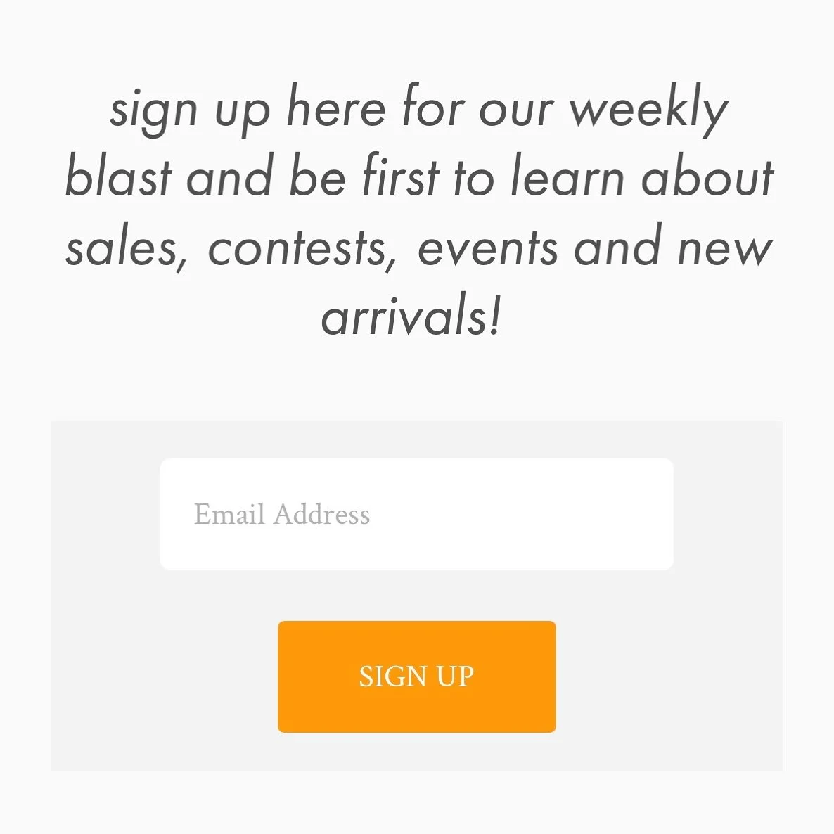 Raise your hand if you haven&rsquo;t signed up for our weekly newsletter. 🙋🏻&zwj;♂️🙋&zwj;♀️ It&rsquo;s not too late to sign up and we promise not to roast you. 

We&rsquo;ll never spam you and it&rsquo;s a great way to keep up with all things @cin