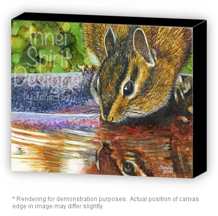 Chipmunk drinking water with black edge gallery wrap.jpeg