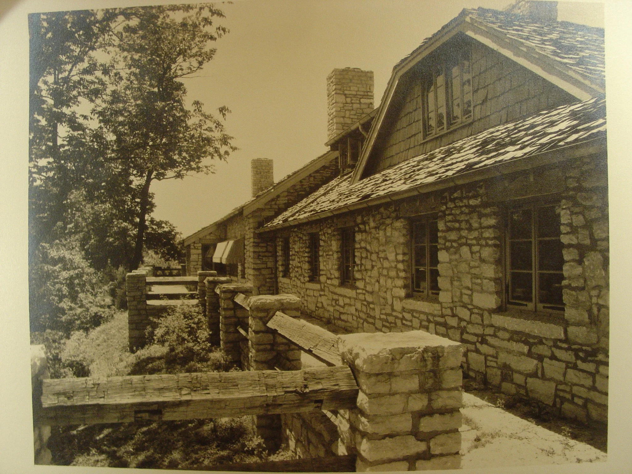 Early Photo of the Graham Creek side of Lodge.