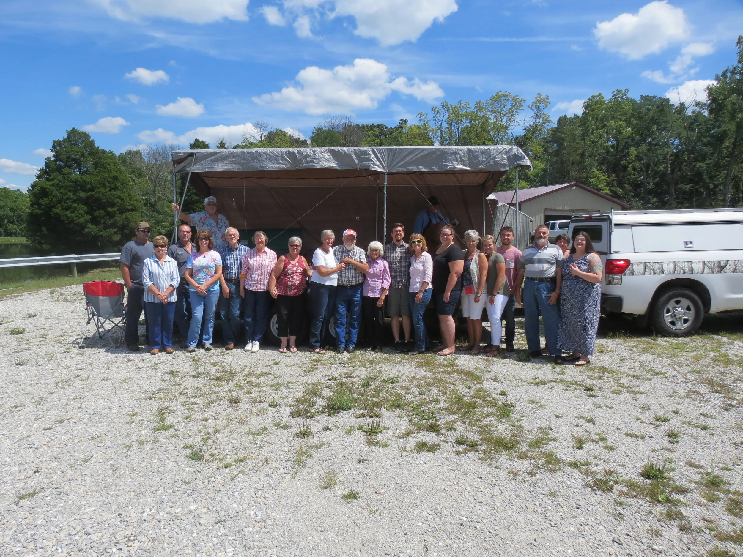 Trinkets for the Fletcher Family. My Uncle Alvin's anvil put to use. 