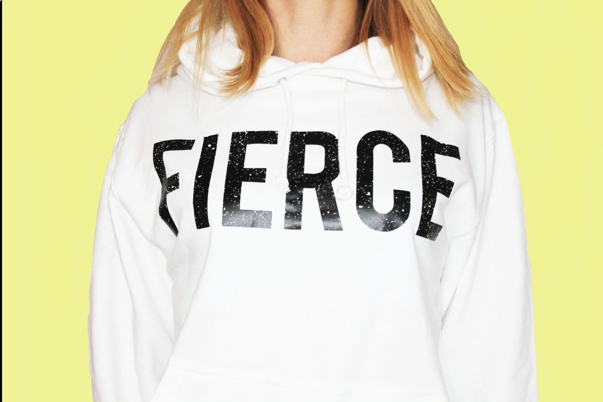 Fierce White Hoodie