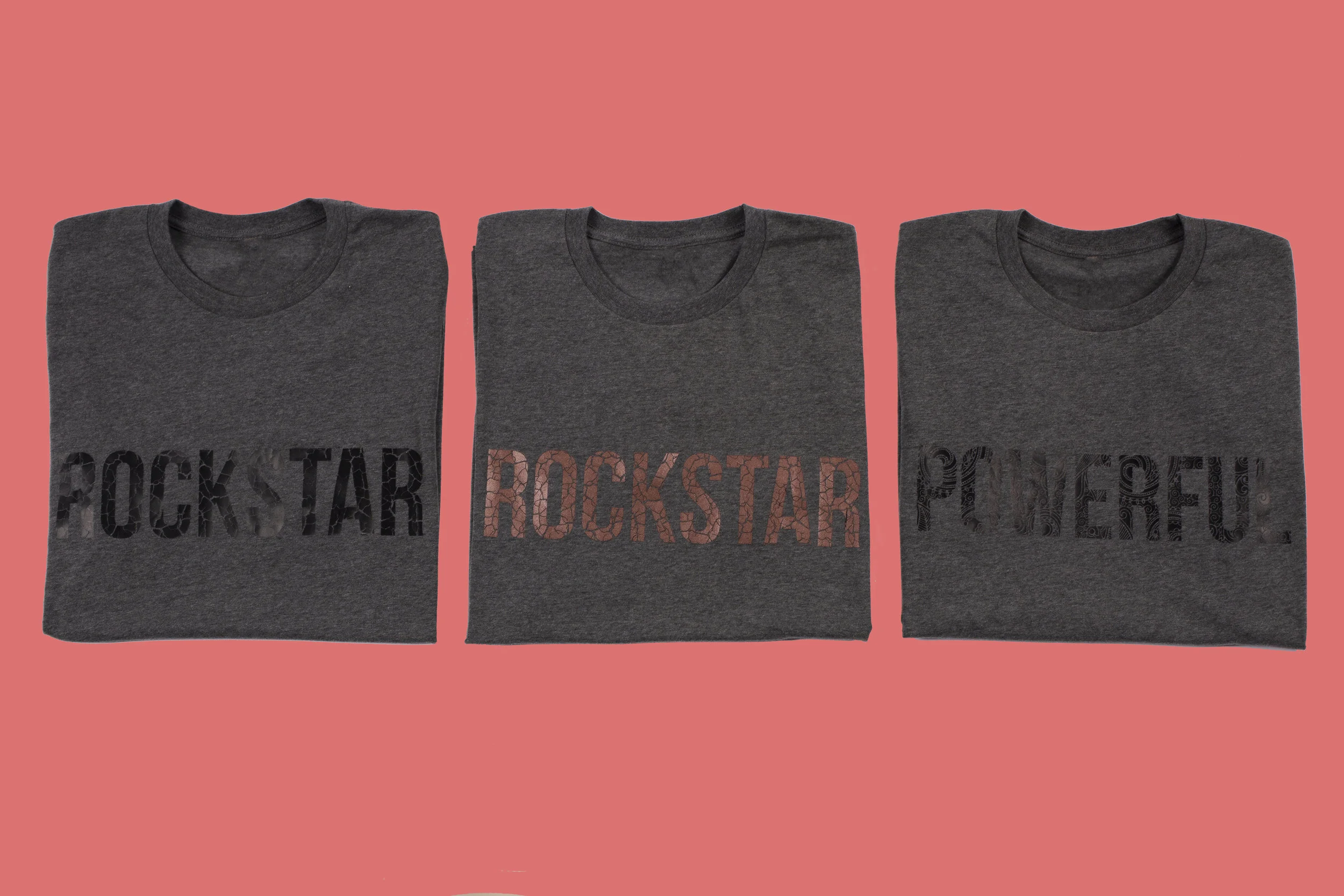 Grey Slogan Tees