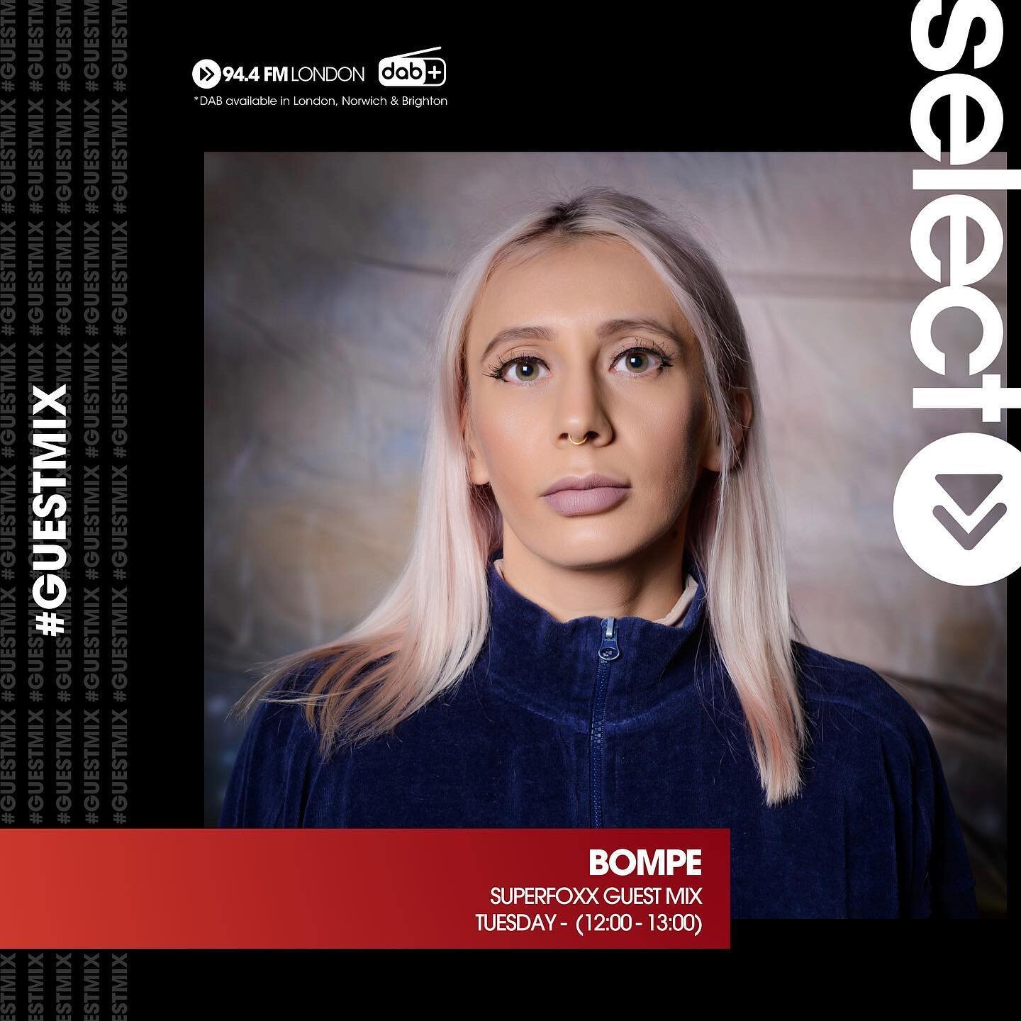 Listen live every Tuesday to @krystalroxx from 11.00am on @selectradioapp 

Expect the best new house and dance music and all the positive energy you need to power you through the rest of the week! 

This weeks guest mix is from @bompe_uk Don&rsquo;t