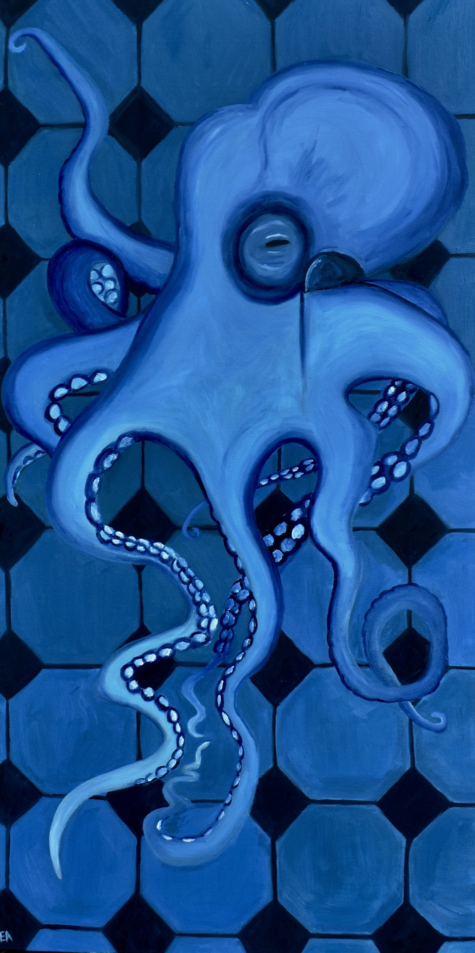 "Blue Period" 24x48 Oil on Canvas.