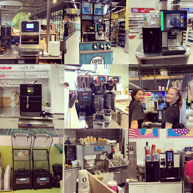 Some of our installations @malloftripla @picnic_suomi @espresso_house_finland @junglejuice.bar @hesburgerfin @rkioski @spiceicesuomi @coffeehousetripla with @kaffaroastery @warriorcoffeeco #primulator #wmfprofessional #bunn #vitamix #carpigiani #merr