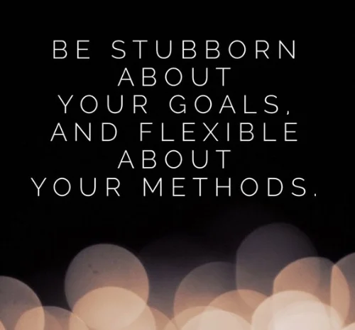 Be Stubborn about Your Goals - be flexible with methods.jpg