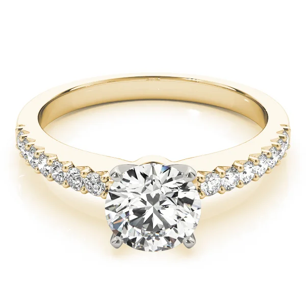 Round Pave in 18k Yellow Gold