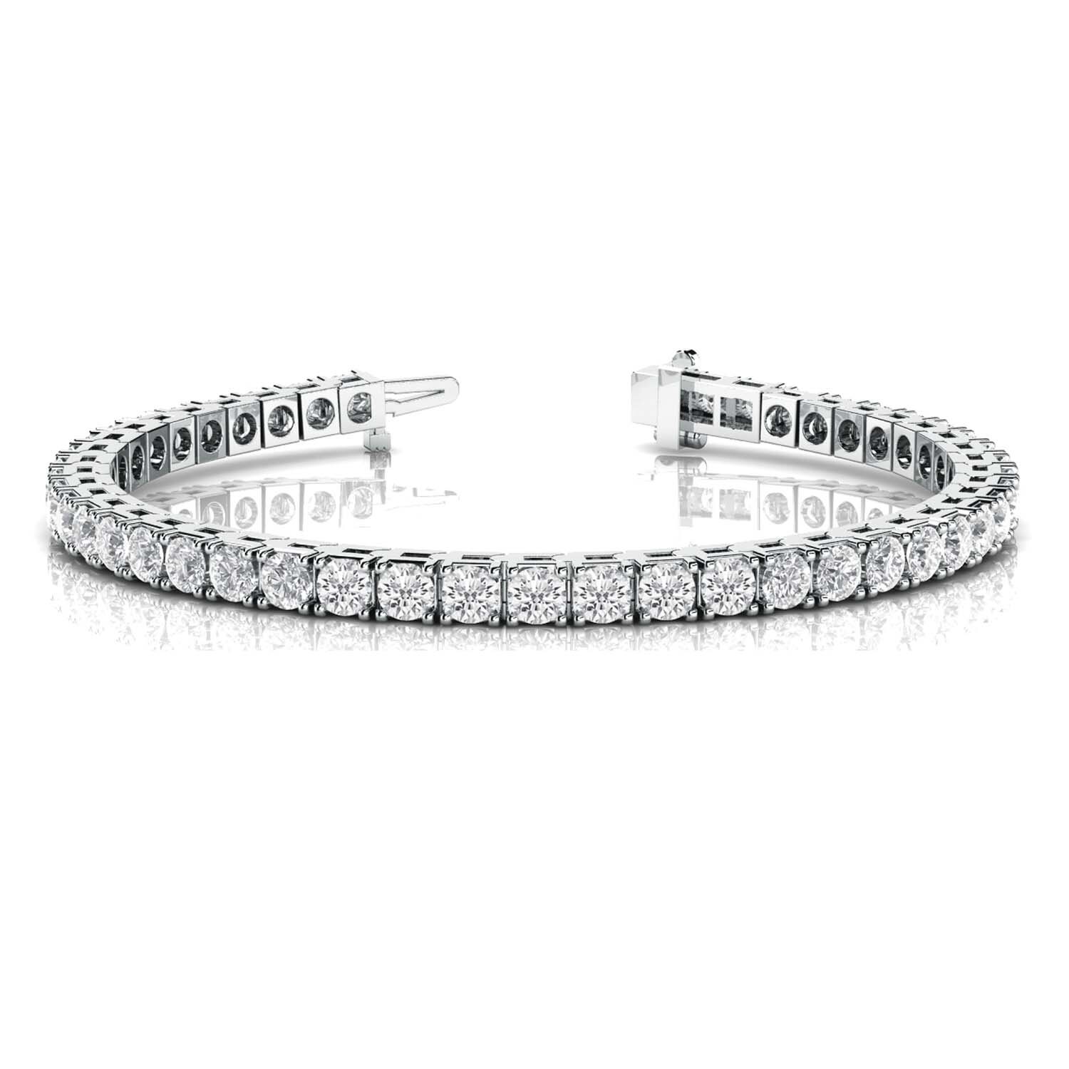 Diamond Bracelet In Line Prong Set