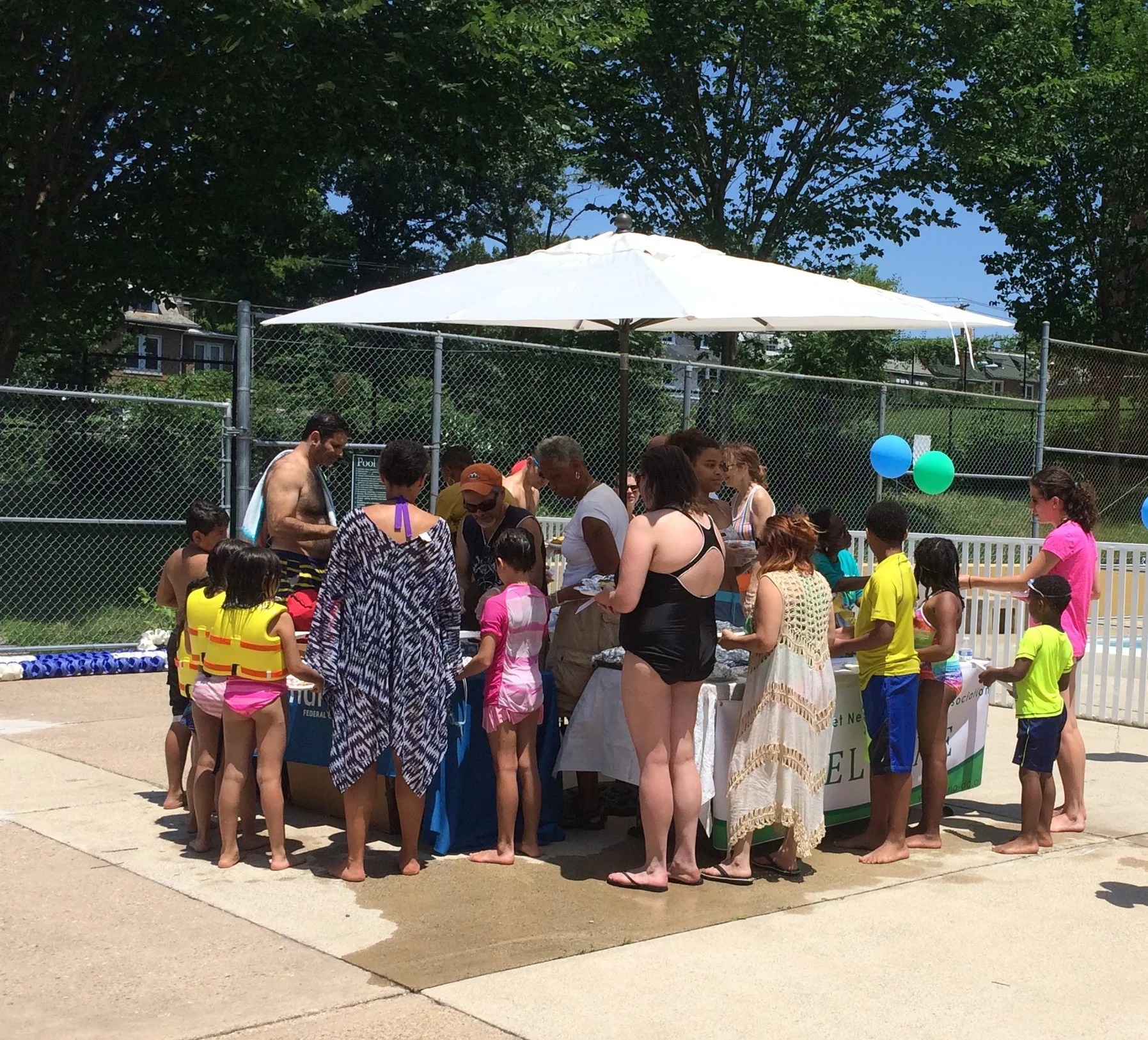The SSNA Swim Party at Upshur Park