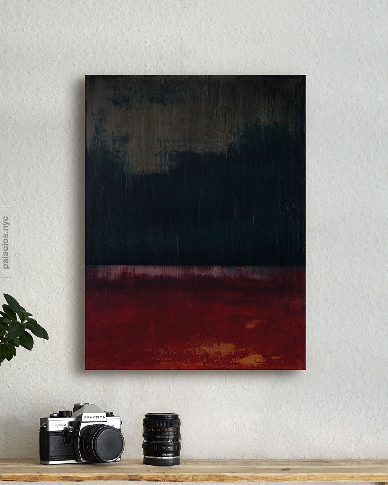 'Sendero'⁠
Mixed Media on Canvas. ⁠
46 x 61 cm.⁠

#abstractart #abstractlandscape #darksky #artistsoninstagram #abstractartist #mixedmediaart #interiordesign #darkpainting #red #black #landscape